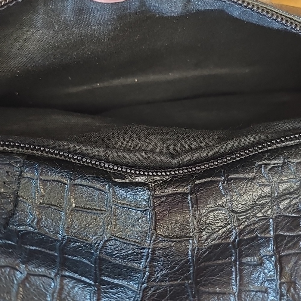 Vintage Fanny Pack Black Patchwork Leather - Picture 5 of 6